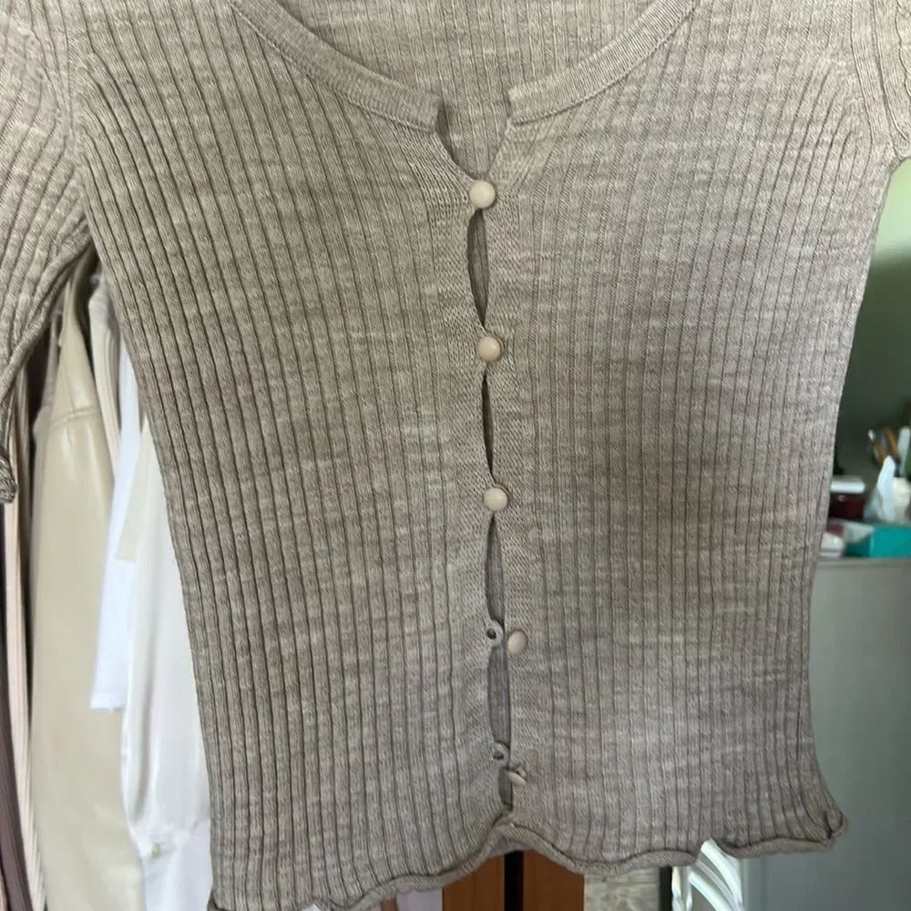 ASOS Ribbed Cardigan NWT - Picture 2 of 4